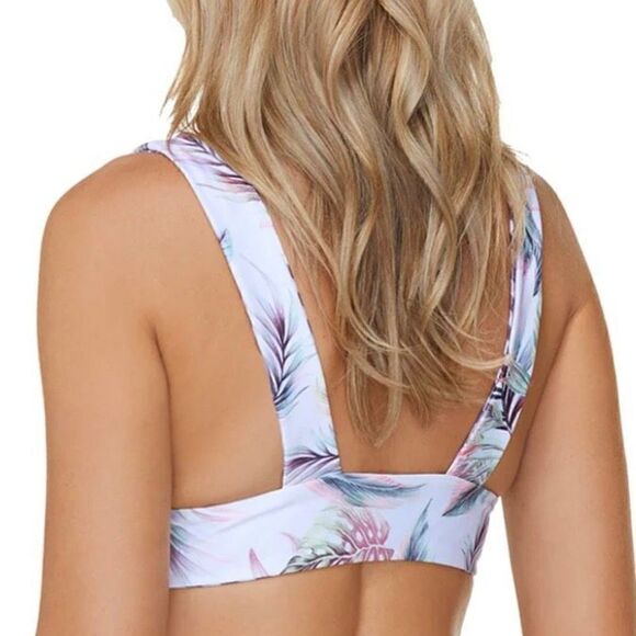 Raisins, Pacifica Reversible Island Bikini Top, Gingham Checkers, Women’s Small - Picture 3 of 13